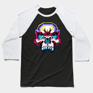 skull pop art Baseball T-Shirt